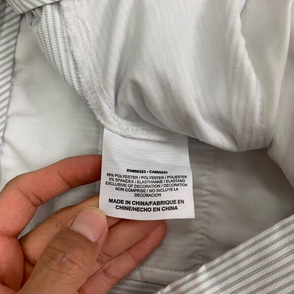 Nike Pants Mens 33 Ash White Tour Stripe Dri-FIT Flat Front Golf Performance - Picture 7 of 12